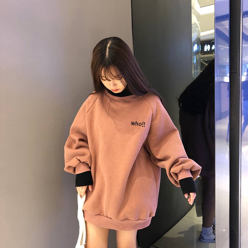 Autumn Winter Oversized Embroidered Hoodies For Women Korean Ulzzang Style Casual Kawaii Chic Streetwear - 7