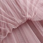 Tulle Skirts Womens Midi Pleated Skirt Black Pink Women Spring Summer Korean Elastic High Waist Mesh Tutu - 5