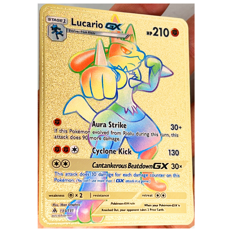 Pokemon Mewtwo Gx Mega Gold Metal Card Exclusive 27 Styles Super Game Collection - 8