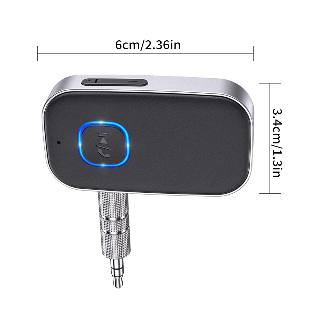 J22 Portable Bluetooth 50 Receiver Wireless Car Adapter Aux 35mm Builtin Microphone Audio Enhancement - 10