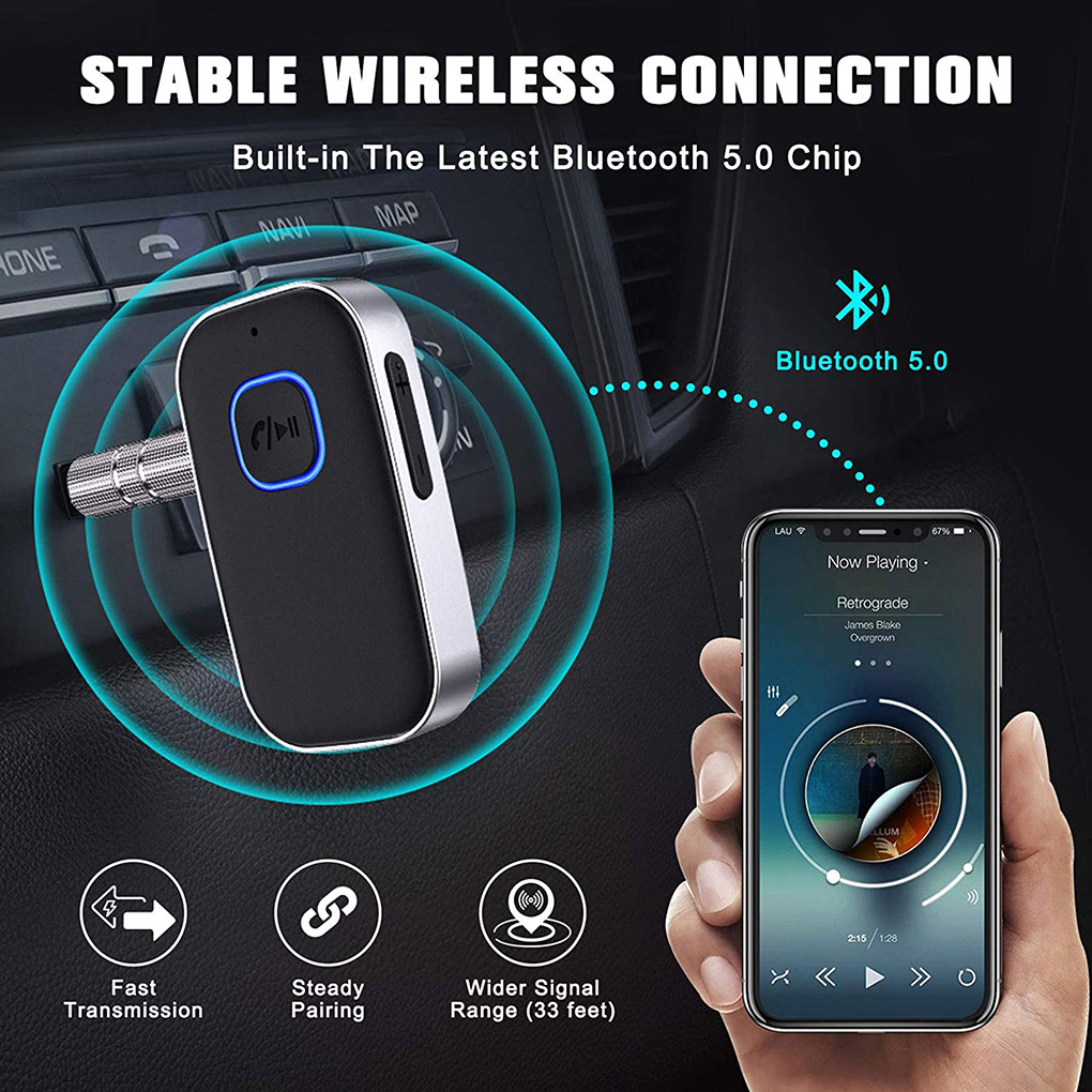 J22 Bluetooth Receiver AUX Wireless Bluetooth