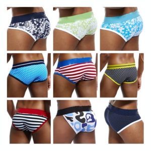 Jockmail Brand Men Underwear Men's Sexy Print Briefs Bulge Pouch Bikini Jockstrap Low Waist Breathable Cotton Gay
