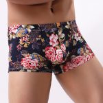 Feitong Boxer Men Cueca Patchwork Print Shorts Bulge Pouch Underpants Gay Clothing Mens Underwear Boxers Brand - 5