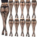 Thin Women Pantyhose Sexy Solid Fishnet Tights Clothes For Stockings Black Lace Lingerie