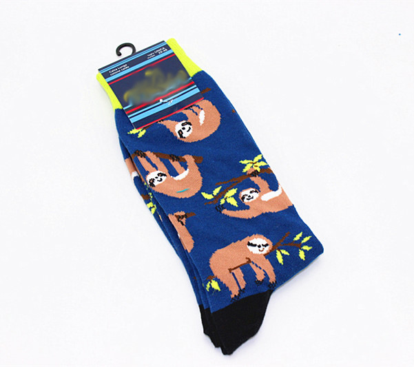 Mens Winter Long Thick Skate Socks Hip Hop Cool Colorful Fun Patterns Cactus Panda Monkey Eur4047 - 3