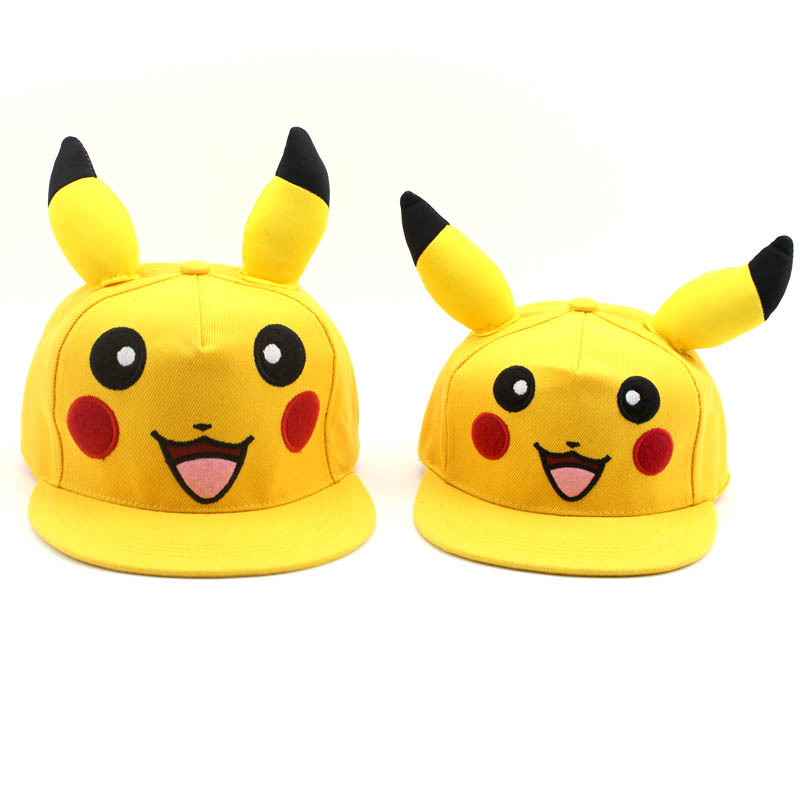 Adult Childrens Pokemon Pikachu Anime Cartoon Baseball Caps Fashionable Hip Hop Hats For Outdoor Shade - 2