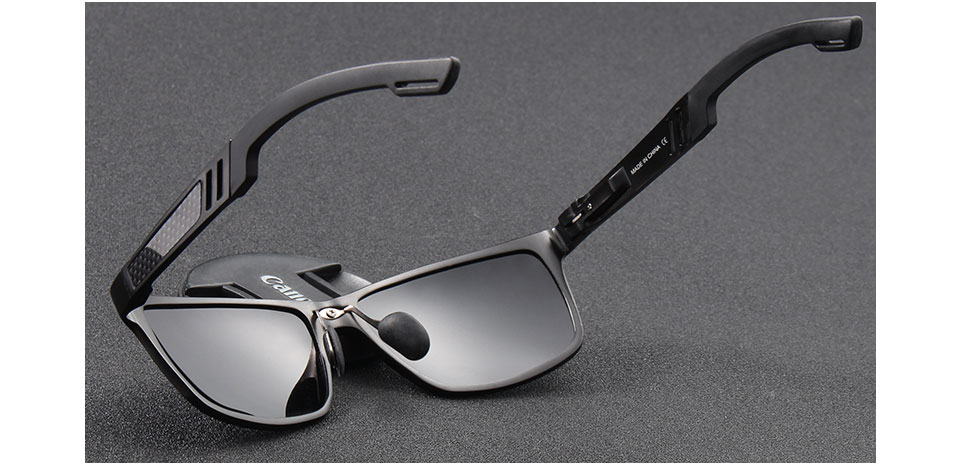 Kingseven Mens Polarized Sunglasses Aluminum Magnesium Rectangle Shades For Driving Oculos Masculino Eyewear - 10