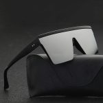 Male Flat Top Sunglasses Men Brand Black Square Shades Uv400 Gradient Sun Glasses For Cool One Piece Designer