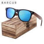 Barcur Black Walnut Sunglasses Wood Polarized Men Glasses Uv400 Protection Eyewear Wooden Original - 6