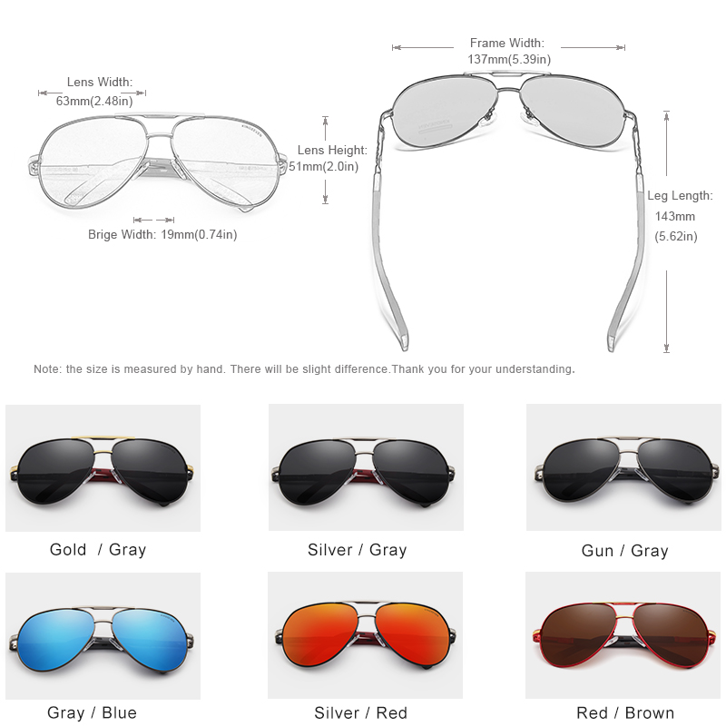 Kingseven Men Vintage Aluminum Polarized Sunglasses Classic Brand Sun Glasses Coating Lens Driving Eyewear For Women - 4