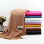 Luxury Brand Winter Scarf Unisex Female Male Wool Sky Cashmere Pashmina Tassels Women Men Wrap Shawl