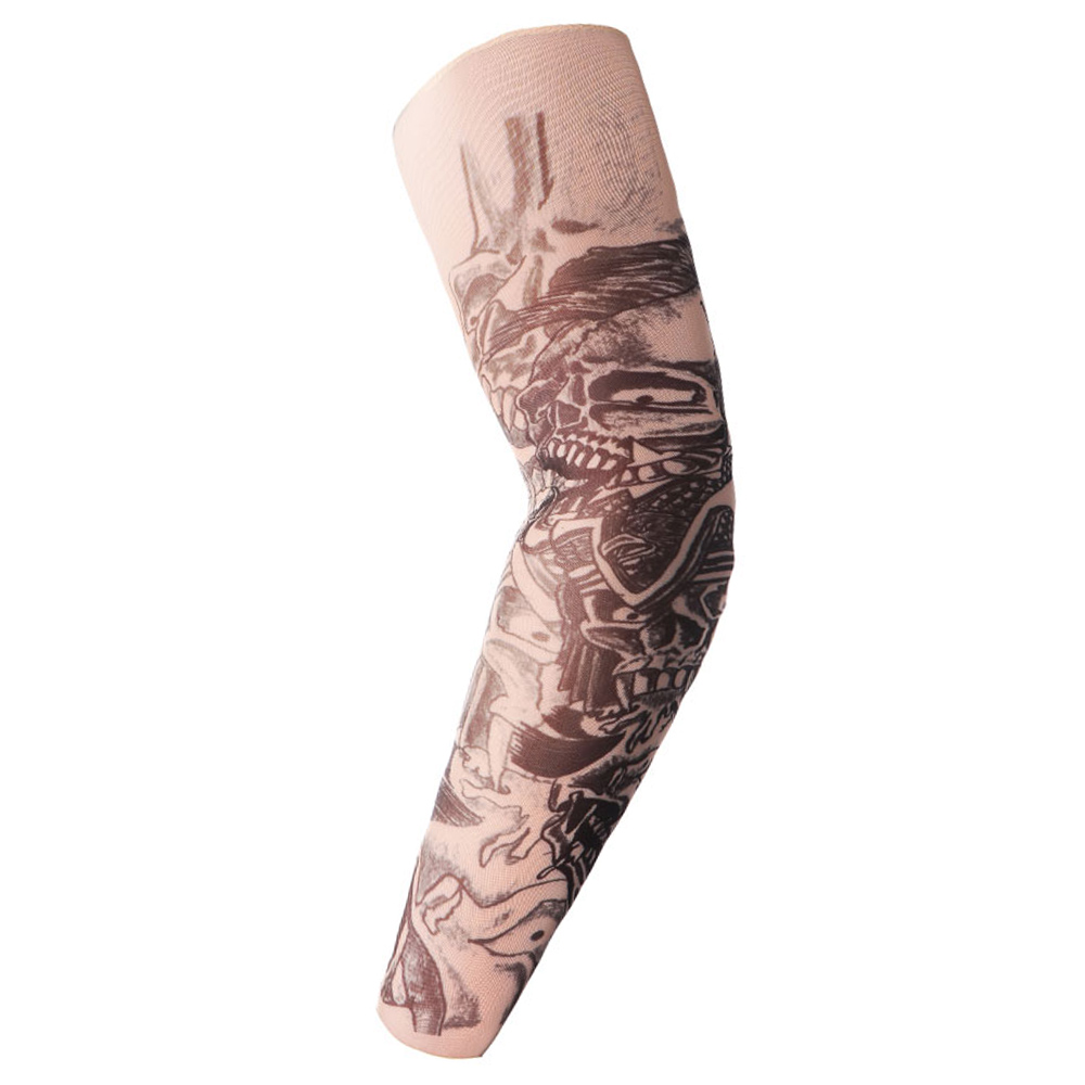 Unisex Uv Protection Streetwear Tattoo Sleeves Outdoor Temporary Fake Arm Warmers D40 - 5