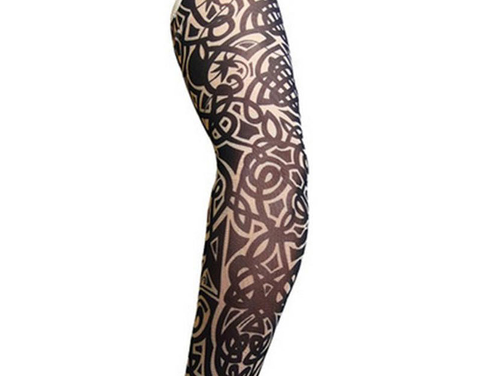 Unisex Uv Protective Cycling Tattoo Arm Sleeves Fake Tattoo Design Nylon Arm Warmers For Men Women Kids Outdoordriving - 3