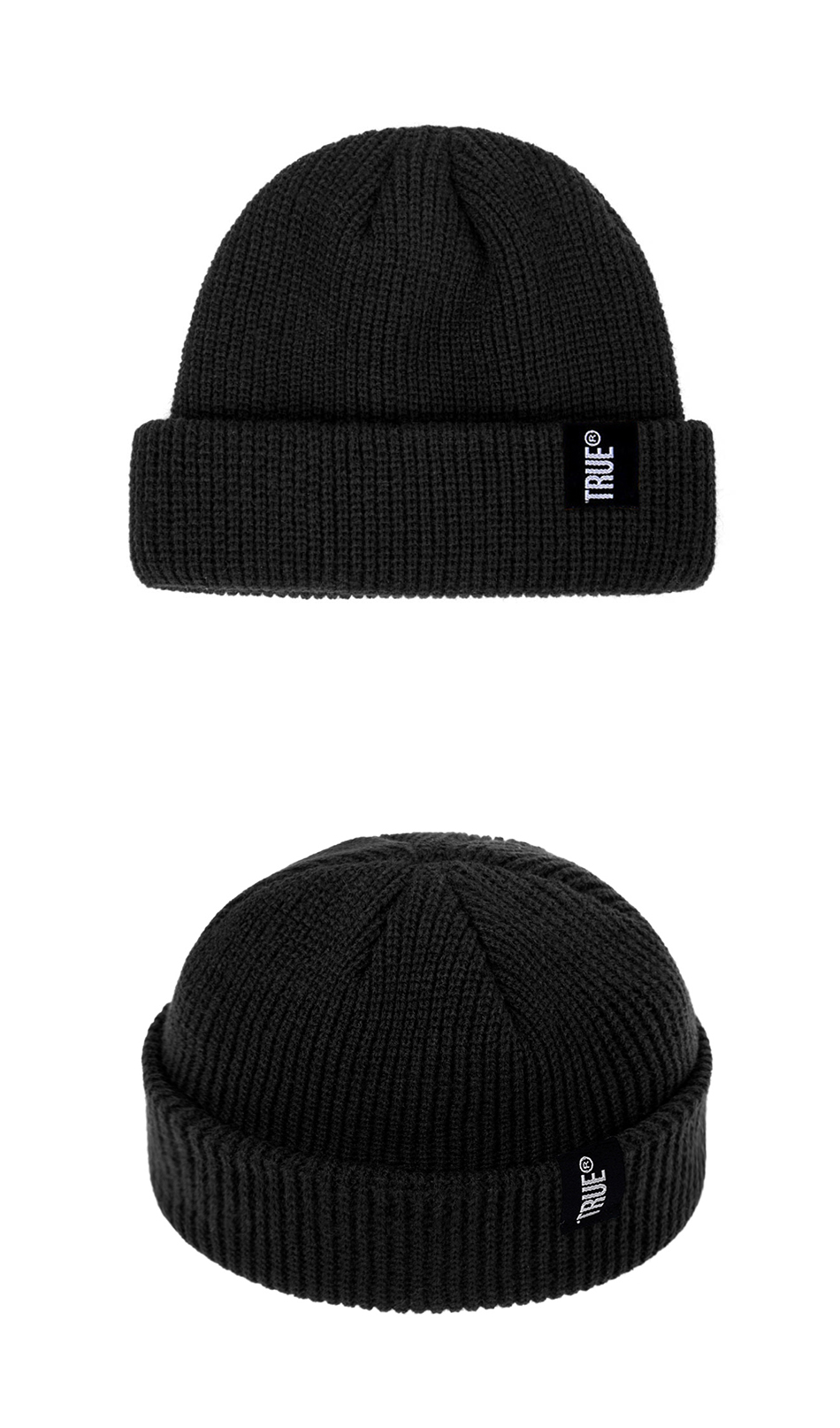 Unisex Winter Beanie Hat Fashionable Solid Color Autumn Casual Knit Cap Short Cuffed Melon Ski Style For Men - 11