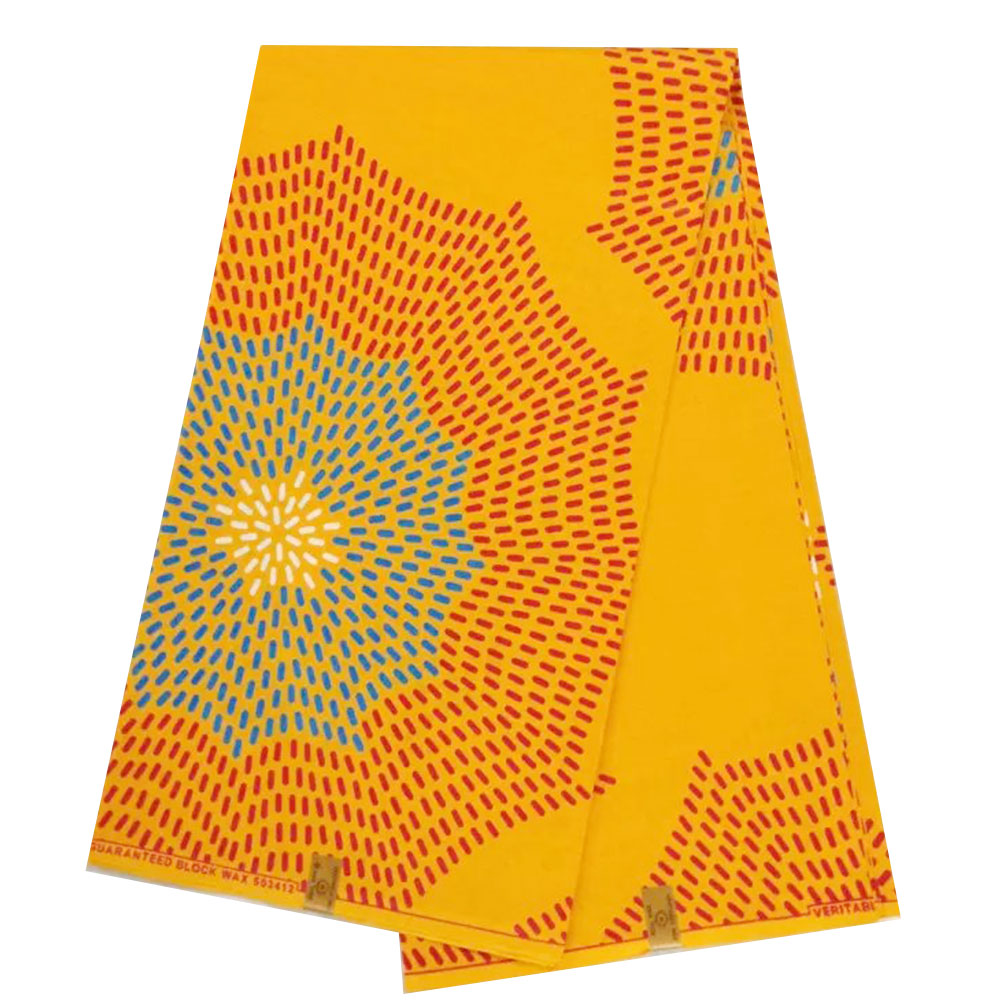 100 Cotton African Real Wax Fabric 6 Yards Nigerian Ankara Prints For Women Ghana Pange Holland Patterns - 12