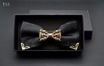 Boutique Hollow Metal Decoration For Wedding Married Groom Men Neck Wear Butterfly Knot Dot Bow Tie Cravat Male Party Black - 3