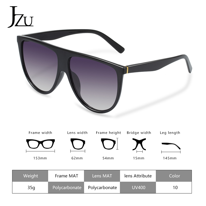 Kim Kardashian Sunglasses Women Vintage Retro Flat Top Shadow Oversized Square Luxury Brand Large Shades Sun Glasses - 6