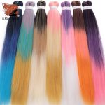 Elegant Muses 3 Color Crochet Hair 26 Inch Easy Jumbo Braids Ombre Braiding Synthetic Extension Low Temperature Fiber - 2