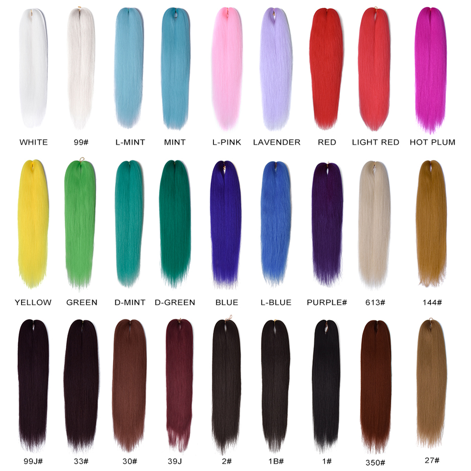 Miss Rola 24 Inch Synthetic Hair Extensions Prestretched Kanekalon Jumbo Braids Yaki Straight 100g - 1
