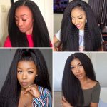 Kinky Straight Wig Lace Front Human Hair Wigs Brazilian 360 Frontal 150 180 Density Italian Yaki - 6