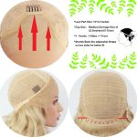 Orange Red 1b White Heat Resistant Straight Cosplay Celebrity Girl Wedding Party Synthetic Lace Front Wig - 6