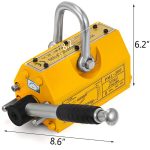 Vevor Steel Magnetic Lifter 660 Lb Metal Lifting Magnet 300kg Neodymium Lift Hoist Shop Crane - 2