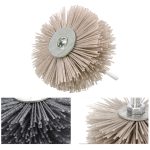 1pcs 80mm Drill Abrasive Wire Grinding Wheel Nylon Bristle Polishing Brush For Wood Furniture Mahogany Finish - 4