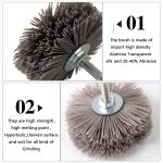 1pcs 80mm Drill Abrasive Wire Grinding Wheel Nylon Bristle Polishing Brush For Wood Furniture Mahogany Finish - 2