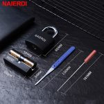 Naierdi Locksmith Hand Tools Lock Pick Set Transparent Visible Practice Padlock With Broken Key Removing Hooks Hardware - 6