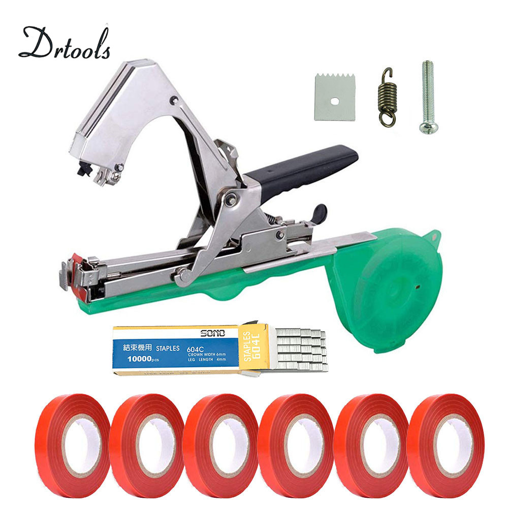 Drtools Garden Hand Tying Machine Plant Branch Binding Vegetable Tapetool Durable Tapener Tapes - 1