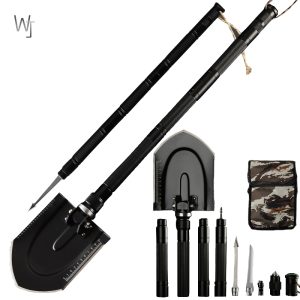97cm Multi-function Engineering Shovel Outdoor Garden Fishing Tools Wilderness Survival Equipment Snow With A Free Bag - 2