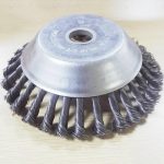 15cm Steel Wire Wheel Garden Weed Brush Lawn Mower Grass Eater Trimmer Cutter Tools Head - 5