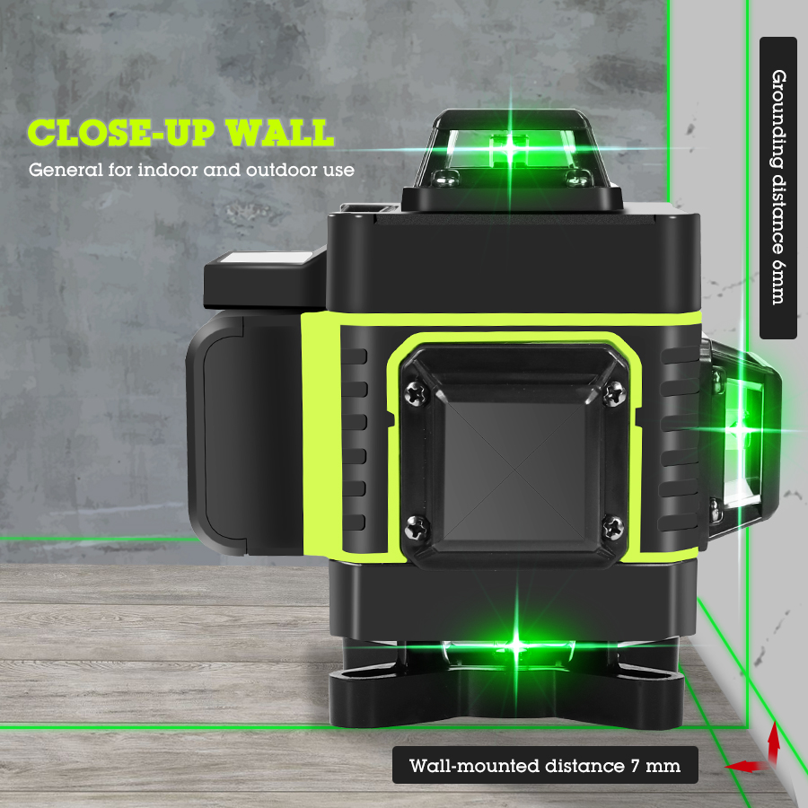 Powerful 16 Lines 4d Green Laser Level 360 Horizontal Vertical Selfleveling Super Bright Beam - 3