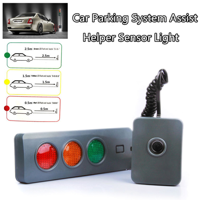 Home Garage Parking Assist System Sensor Kit Distance Guide Stopaid Safelight Technology - 1