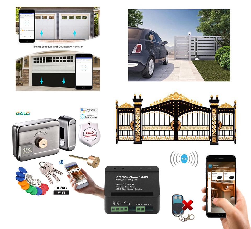 Wifi Garage Door Opener Receiver Compatible With Swing And Sliding Gates Remote Control Access - 2