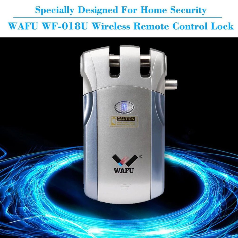 Home Security Wf019 Electric Door Lock Wireless Control Builtin Alarm Remote Open Close - 2