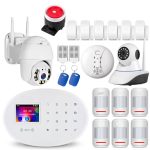 Kerui Wifi Gsm Home Security Alarm System With 2 4 Inch Tft Touch Panel App Control Rfid Card Wireless Smart Burglar