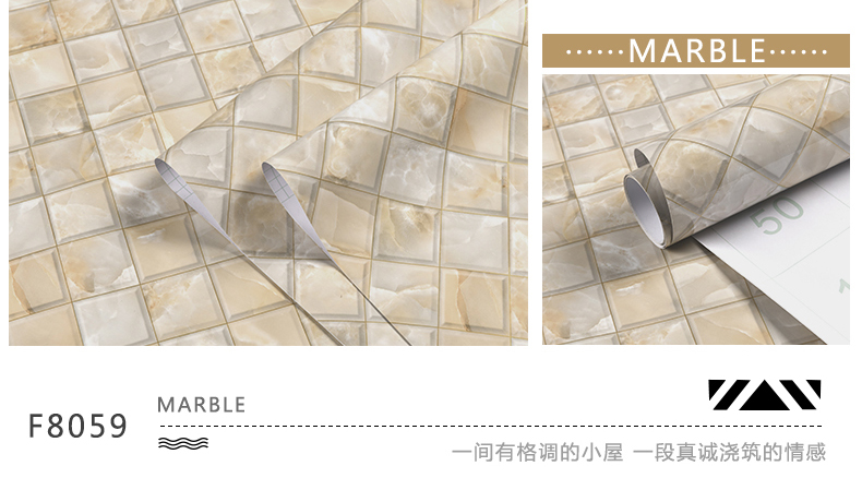 Waterproof Marble Pvc Wallpaper Adhesive Stickers For Kitchen Bathroom Renovation Wash Basin Furniture Upgrade - 14