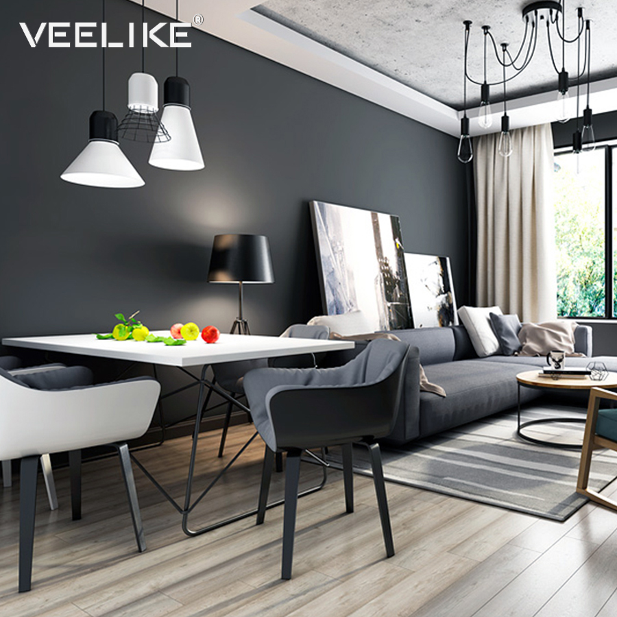 Solid Color Pvc Waterproof Self Adhesive Wallpaper For Living Room Kids Bedroom Decor Vinyl Contact Paper Kitchen Cabinets - 3