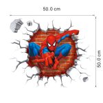 Spiderman 3d Stereo Wall Stickers Creative Decorative Wallpaper Children's Room Bedroom - 3