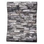 Red Grey Vintage Rustic Stone Brick Wallpaper Roll Living Room Bedroom Restaurant Background Loft 3d Wall Paper - 2