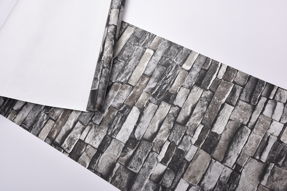 3d Vintage Rustic Red Grey Stone Brick Wallpaper For Living Room Bedroom Restaurant Loft Interior - 6