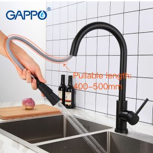 Gappo Stainless Steel Touch Control Kitchen Faucets Smart Sensor Mixer Faucet For Pull Out Sink Taps - 2