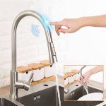 Gappo Stainless Steel Touch Control Kitchen Faucets Smart Sensor Mixer Faucet For Pull Out Sink Taps