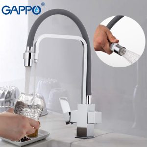 Gappo Kitchen Faucet Chrome Sink Mixer Torneira Brass Water Tap With Filtered Taps - 2