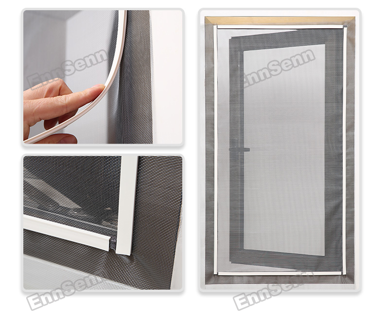 Customizable Magnetic Window Screen Mesh Adjustable Washable Invisible Fly And Mosquito Net For Motorhomes - 11