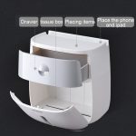 Waterproof Toilet Paper Holder For Towel Bathroom Dispenser Storage Roll Wall Mounted - 6