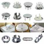 1 Pc Sink Round Ring Overflow Spare Cover Tidy Chrome Trim Bathroom Ceramic Basin G529