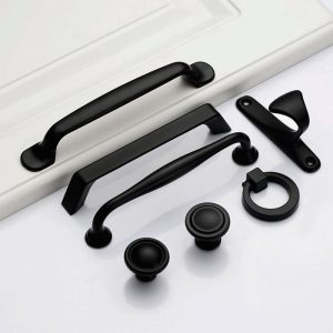 Black Handles For Furniture Cabinet Knobs And Kitchen Drawer Pulls Cupboard - 2