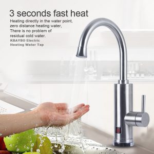 Kbaybo 3000w Electric Water Heater Instant Tankless Hot And Cold Tap Under Let Kitchen Sink Heating - 2